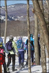 Snowshoes ready for a day of fun!